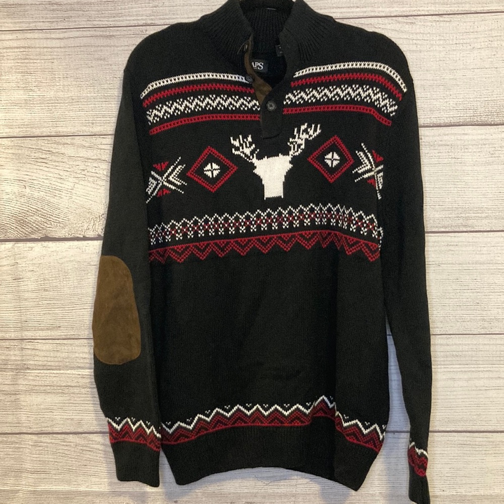 Chaps Reindeer Pullover Sweater Men’s Large
